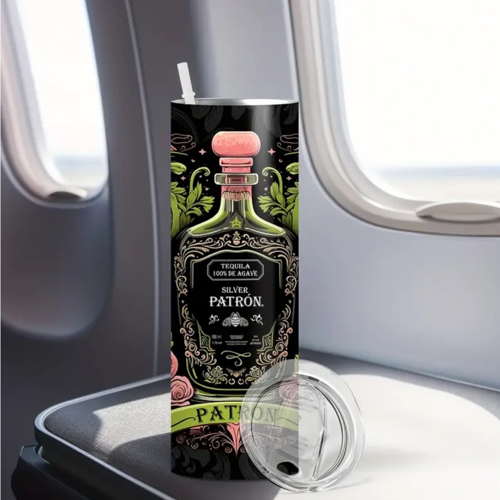 Patron-Inspired 20oz Stainless Steel Tumbler